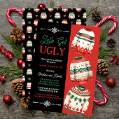 Lasst uns hässliches Weihnachts-Sweater-Party beko Einladung