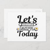 Lasst uns heute Lehrer lernen Postkarte (Vorne/Hinten)