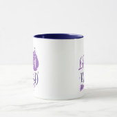 Lasst uns Hexenhut und Broom Halloween bekommen Tasse (Zentrum)