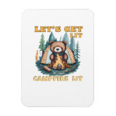Lasst uns hingehen. Campfire Lit. Camping Lover Cl Magnet (Vertikal)