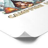 Lasst uns hingehen. Campfire Lit Classic Poster (Ecke)