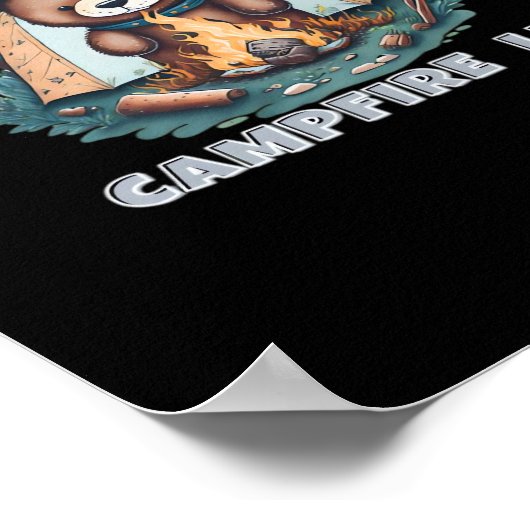 Lasst uns hingehen. Campfire Lit Classic Poster (Ecke)