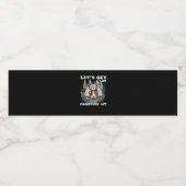 Lasst uns hingehen. Campfire Lit Classic Wasserflaschenetikett (Einzelnes Label)