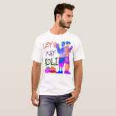 Lasst uns Holi Niedlich farbenfroh Holi spielen T-Shirt (Vorne ganz)
