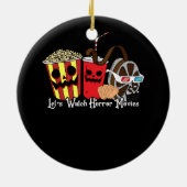 Lasst uns Horror-Filme Halloween-Kostüm Beängstige Keramik Ornament (Hinten)