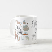 Lasst uns Hygge Nordic Weihnachten Tasse (Vorderseite Links)