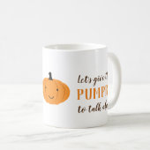 Lasst uns ihnen Kürschuh geben, um über Halloween Kaffeetasse (VorderseiteRechts)