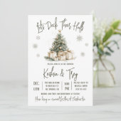 Lasst uns ihre Hallen überprüfen, das Brautparty d Einladung (Stehend Vorderseite)