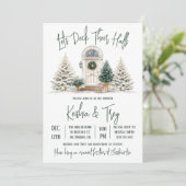 Lasst uns ihre Hallen überprüfen, das Brautparty d Einladung (Stehend Vorderseite)