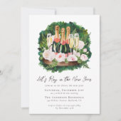 Lasst uns im neuen Party klingeln Einladung (Vorderseite)