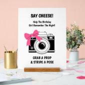 Lasst uns in acht selfie-akryllische Zeichen Skate Acrylschild (Hochzeit)