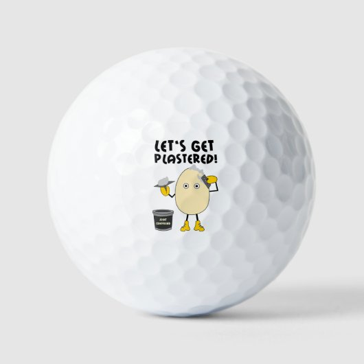Lasst uns ins Lot kommen Golfball (Vorderseite)