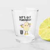 Lasst uns ins Lot kommen Schnapsglas (Vorderseite)