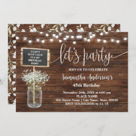 Lasst uns jeden Geburtstag Western Party machen Save The Date