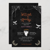 Lasst uns jedes schöne Halloween-Party machen Einladung (Vorne/Hinten)