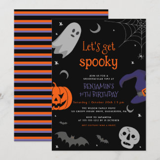 Lasst uns jedes schöne Halloween-Party machen Einladung