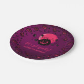 Lasst uns jedes schöne Halloween-Party machen Pappteller (Schrägansicht)