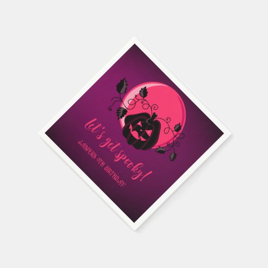 Lasst uns jedes schöne Halloween-Party machen Serviette (Ecke)