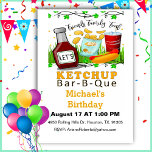 Lasst uns Ketchup GRILLEN Funny Birthday Einladung<br><div class="desc">Lassen Sie sich mit einer lustigen und eigenartigen Einladung zum Grillabend von Ihren Geburtstagsfeiern verwöhnen. Mit einer Ketschup-Flasche mit dem eingängigen Satz "Let's Ketchup",  wird diese Einladung bestimmt die Aufmerksamkeit all Ihrer Party erwecken.</div>