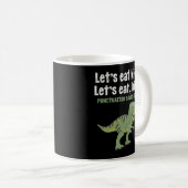 Lasst uns Kids Punctuation Rette Leben Dinosaurier Kaffeetasse (VorderseiteRechts)