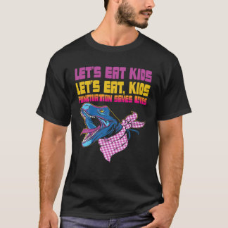Lasst uns Kids Punctuation Rette Leben Dinosaurier T-Shirt