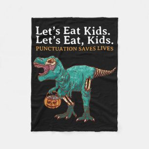 Lasst uns Kinder-Dinosaurier-Zombie-Trick-Treat-Di Fleecedecke