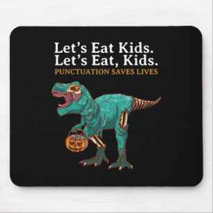 Lasst uns Kinder-Dinosaurier-Zombie-Trick-Treat-Di Mousepad