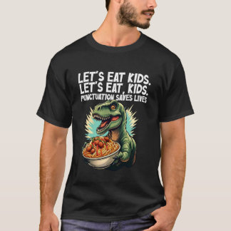 Lasst uns Kinder essen Lustiger Dinosaurier Gramma T-Shirt
