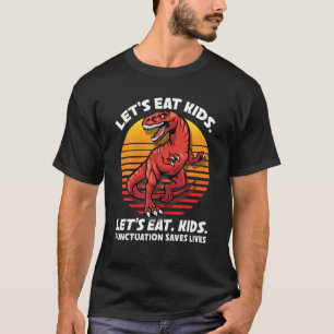Lasst uns Kinder essen, Satzzeichen Rette Leben Gr T-Shirt