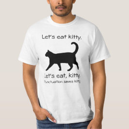 Lasst uns Kitty Funny Cat Shirt essen
