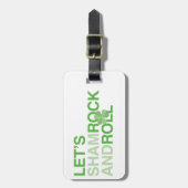 Lasst uns Kleeblatt und Roll Gepäckanhänger (Vorderseite vertikal)