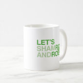 Lasst uns Kleeblatt und Roll Kaffeetasse (VorderseiteRechts)