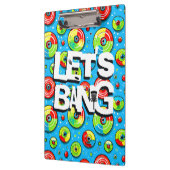 Lasst uns knallen | Disk Golf Themed Klemmbrett (Links)