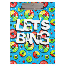 Lasst uns knallen | Disk Golf Themed Klemmbrett