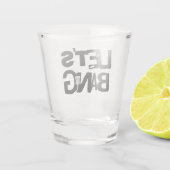 Lasst uns knallen | Disk Golf Themed Schnapsglas (Rückseite)