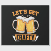 Lasst uns knausriges Bier holen Geschenkpapier (Flach)