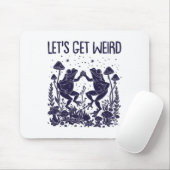 Lasst uns komische Dancing Frogs Mushrooms Funny C Mousepad (Mit Mouse)