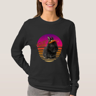 Lasst uns komisches Kaninchen sein mit Orangen-Bog T-Shirt