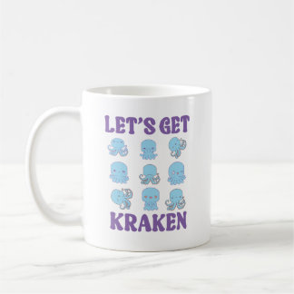 Lasst uns Kraken Cute Pastell Kawaii Oktopus sein  Kaffeetasse