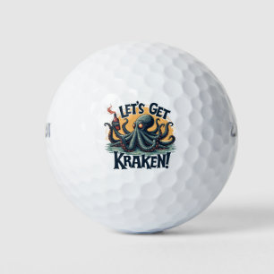 Lasst uns Kraken Funny Rum trinken Kratopus bekomm Golfball