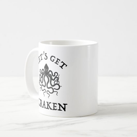 Lasst uns Kraken holen Kaffeetasse (Vorderseite Links)