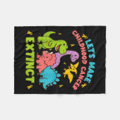 Lasst uns Krebs im Kindesalter aussterben lassen D Fleecedecke (Vorderseite (Horizontal))