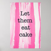 Lasst uns Kuchen essen Poster (Vorne)