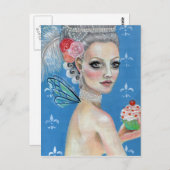 Lasst uns Kuchen essen Postkarte (Vorne/Hinten)