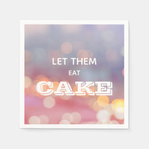 Lasst uns Kuchen essen Serviette