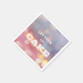 Lasst uns Kuchen essen Serviette (Ecke)