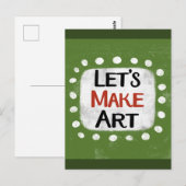 Lasst uns Kunst-Postkarte machen Postkarte (Vorne/Hinten)