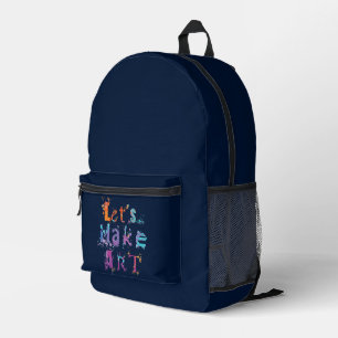 Lasst uns Kunstlehrer kreativ sein Bedruckter Rucksack