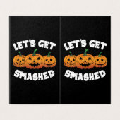 Lasst uns Kürbisse zerquetschen Jack O Lantern Hal (Außenseite Aufgefaltet)