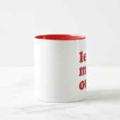 Lasst uns Küss-Mug Tasse (Zentrum)